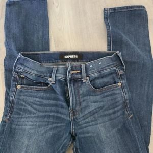 Express stretch skinny jeans 0s mid rise